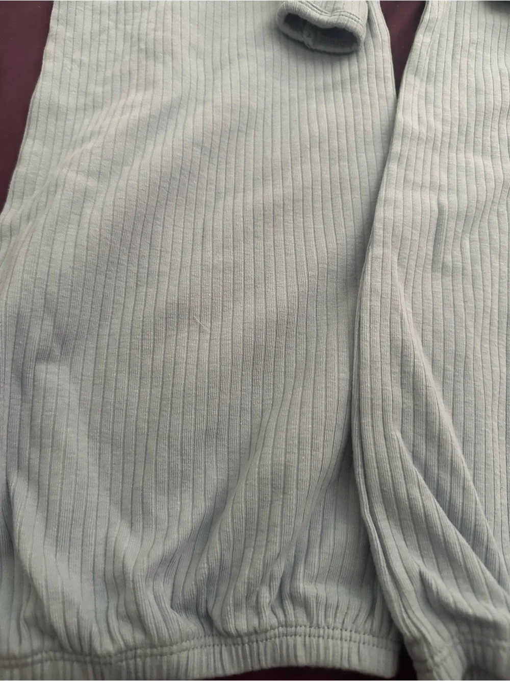 Carter's Ribbed Knot Gown Set in Light blue for twins